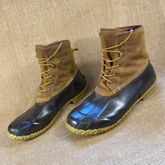Georgia boot duck boot waterproof work boots hunting leather brown size 14 - Picture 1 of 9